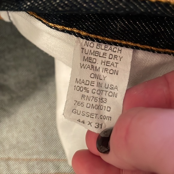 Diamond Gusset Dark Wash Regular Fit Jeans - Picture 9 of 9